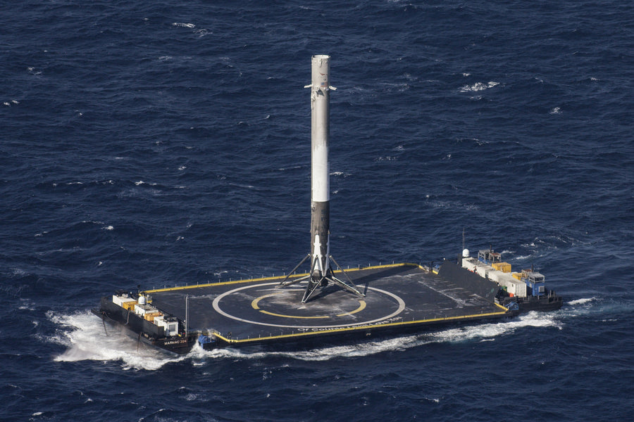 SpaceX Falcon 9 Performs It's First Successful Droneship Landing