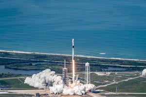 SpaceX Falcon 9 Block 5 Launch Panorama Poster