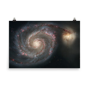 The Whirlpool Galaxy (M51) Poster