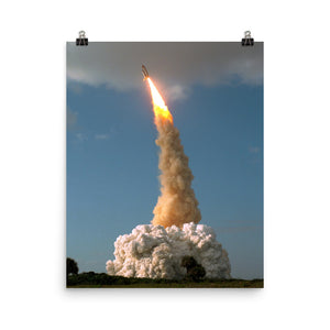 Space Shuttle Discovery STS-31 Launch Poster