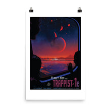 NASA Trappist-1e Retro Poster