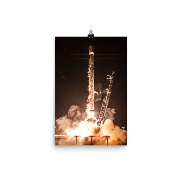 SpaceX Hispasat 30W-6 Launch Poster