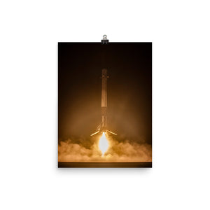 SpaceX Falcon 9 First Stage Landing Poster