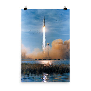 Across The Pond From Apollo 8 Launch Poster
