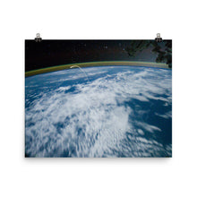 Space Shuttle Atlantis Re-Entry From ISS Poster