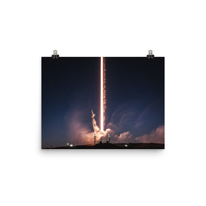 SpaceX PAZ Mission Launch Plume Poster