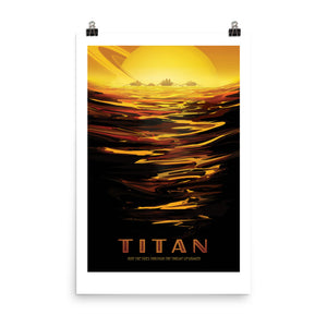 NASA Titan Retro Poster