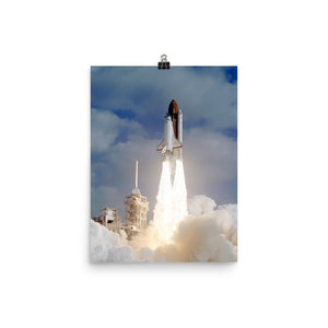 Space Shuttle Discovery STS-31 Liftoff Poster