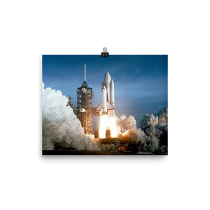 Space Shuttle Columbia Launch Poster