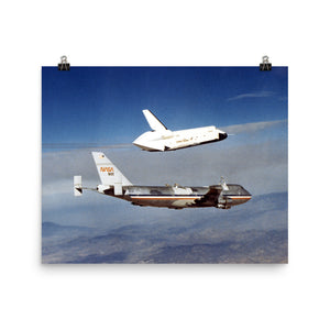 Space Shuttle Enterprise Free Flight Poster