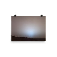 Mars Sunset Poster By Spirit rover