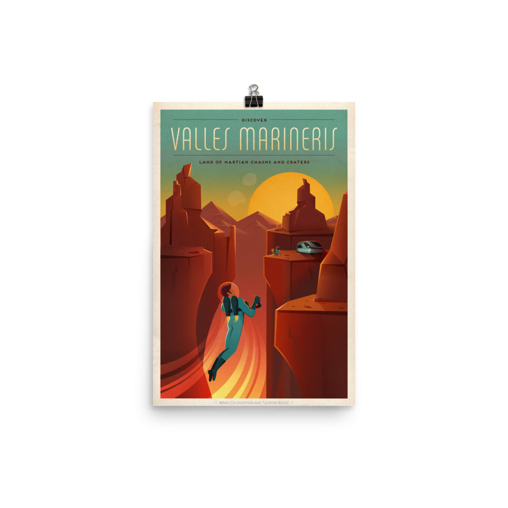 Valles Mariners Retro Travel Poster