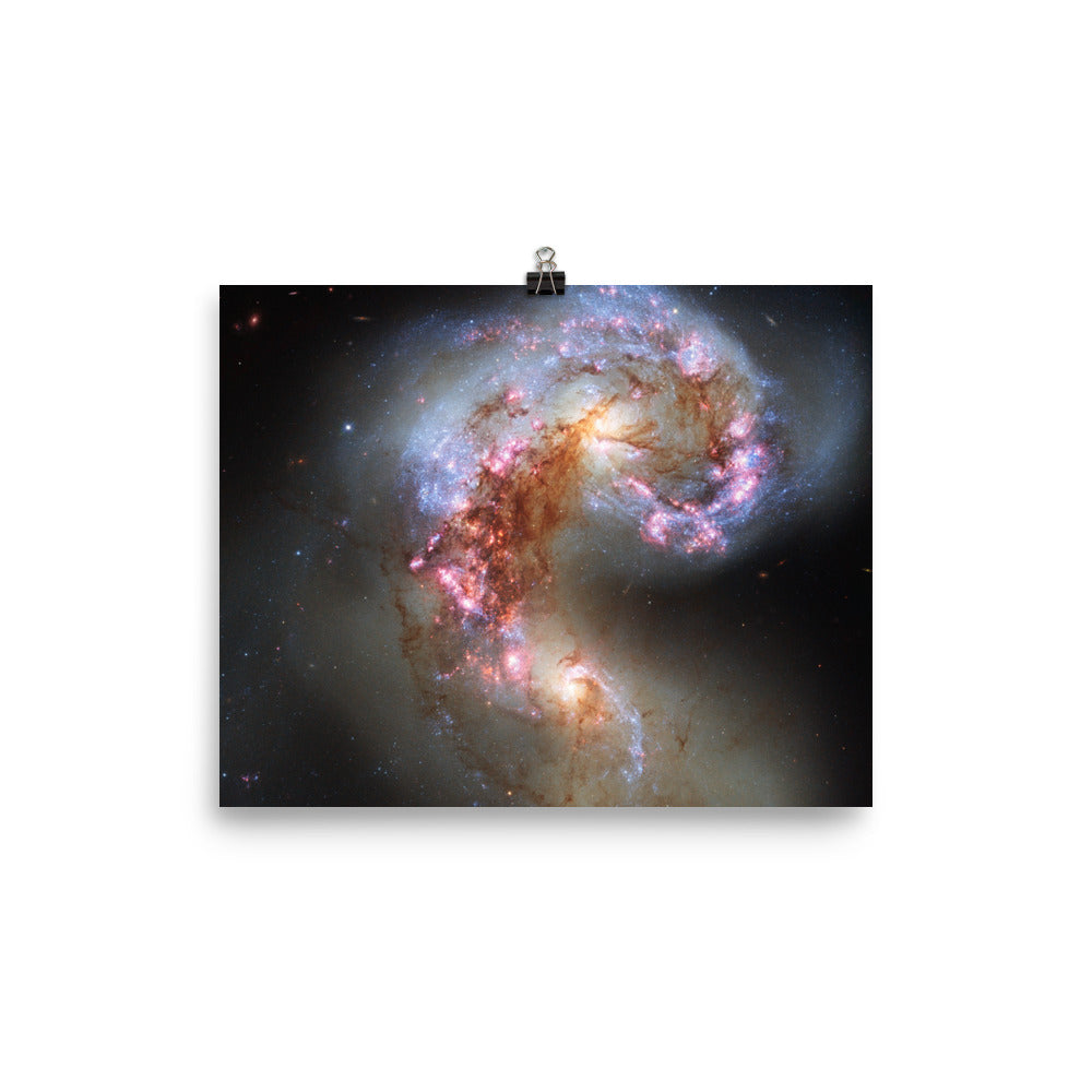 Hubble Antennae Galaxies Poster