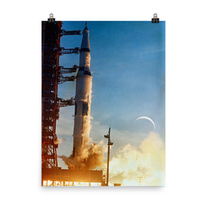 Apollo 8 Saturn V Ignites Poster