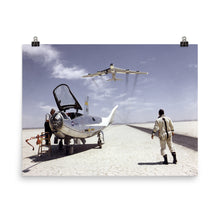 HL-10 on Lakebed with B-52 flyby Poster