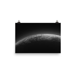 Pluto at Twilight Poster