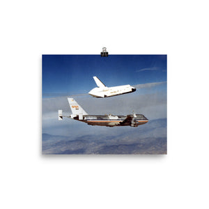 Space Shuttle Enterprise Free Flight Poster