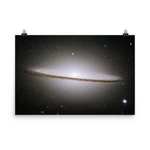 HubbleSombrero Galaxy Poster