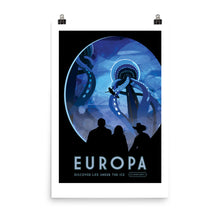 NASA Europa Retro Poster