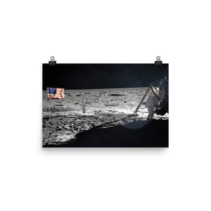 Neil Armstrong On The Moon Poster