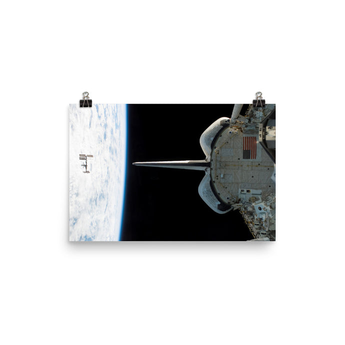 Endeavour Departs ISS Poster