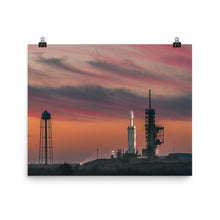 SpaceX Falcon Heavy At Dawn Poster