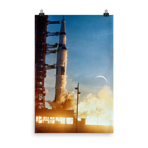 Apollo 8 Saturn V Ignites Poster
