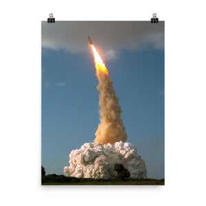 Space Shuttle Discovery STS-31 Launch Poster