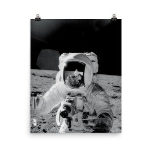 Alan Bean With Lunar Soil Poster