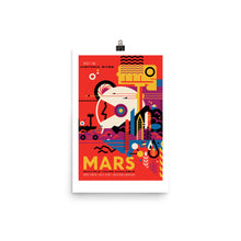 NASA Mars Retro Poster