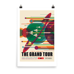 NASA Grand Tour Retro Poster