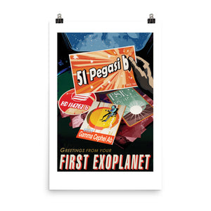 NASA 51 Pegasi b Retro Poster