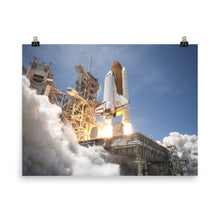 Space Shuttle Atlantis Launch Poster