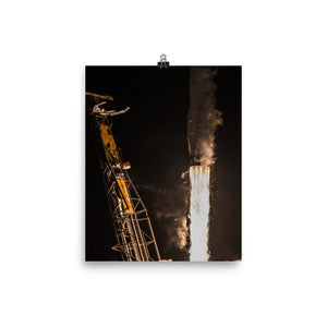SpaceX Hispasat 30W-6 Closeup Launch Poster