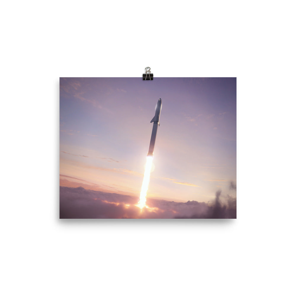 SpaceX BFR Launch Poster