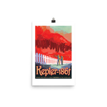 NASA Kepler-186f Retro Poster