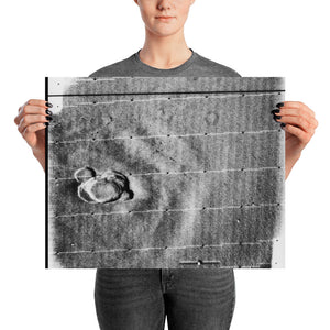 Mars' Ascraeus Mons by Mariner 9 Poster