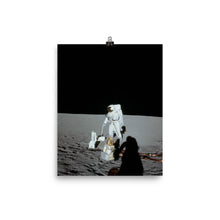 Apollo 12 moonwalk poster