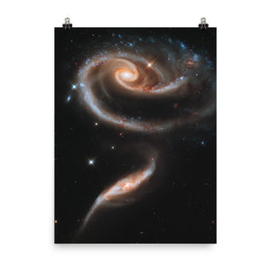 Hubble Rose of Galaxies Poster