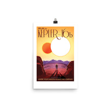 NASA Kepler-16b Retro Poster